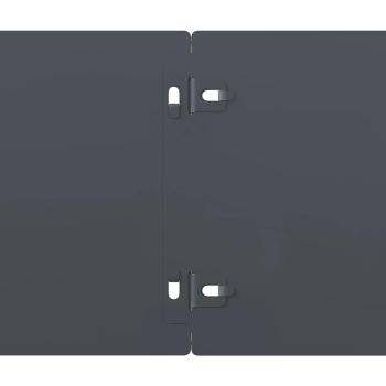 Rasenkanten 10 Stk. Anthrazit 15x103 cm Kaltgewalzter Stahl