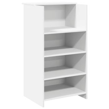 Empfangstheke Weiß 135x50x103,5 cm Holzwerkstoff