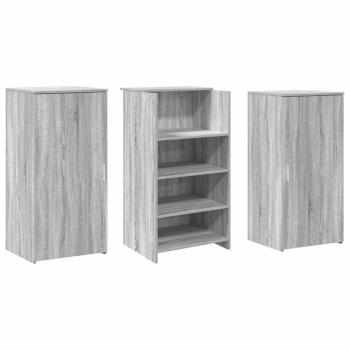 Empfangstheke Grau Sonoma 155x50x103,5 cm Holzwerkstoff