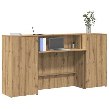 ARDEBO.de - Empfangstheke Artisan-Eiche 200x50x103,5 cm Holzwerkstoff