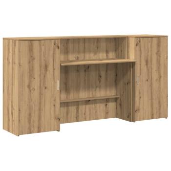 Empfangstheke Artisan-Eiche 200x50x103,5 cm Holzwerkstoff