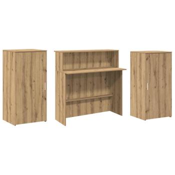 Empfangstheke Artisan-Eiche 200x50x103,5 cm Holzwerkstoff