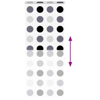 Duschrollo mit Kassette 110x240 cm Stoffbreite 106 cm