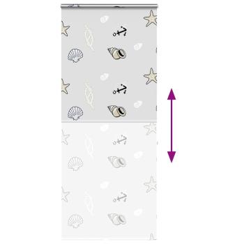 Duschrollo mit Kassette 100x240 cm Stoffbreite 96 cm