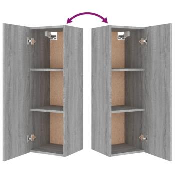 8-tlg. TV-Schrank-Set Grau Sonoma Holzwerkstoff