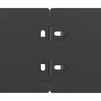Rasenkanten 10 Stk. Schwarz 10x103 cm Kaltgewalzter Stahl