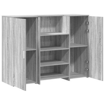 Empfangstheke Grau Sonoma 135x50x103,5 cm Holzwerkstoff