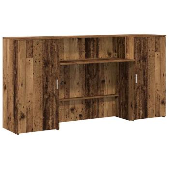 Empfangstheke Altholz-Optik 200x50x103,5 cm Holzwerkstoff