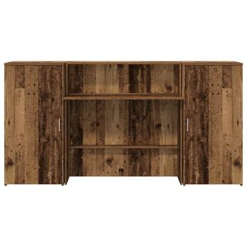 Empfangstheke Altholz-Optik 200x50x103,5 cm Holzwerkstoff