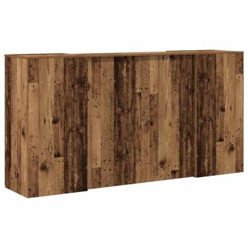 Empfangstheke Altholz-Optik 200x50x103,5 cm Holzwerkstoff