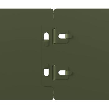 Rasenkanten 50 Stk. Olivgrün 10x103 cm Kaltgewalzter Stahl