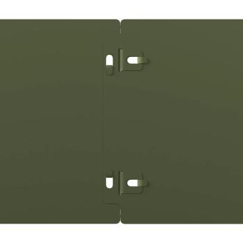 Rasenkanten 50 Stk. Olivgrün 15x103 cm Kaltgewalzter Stahl