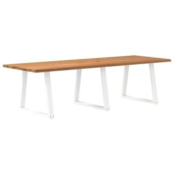 ARDEBO.de - Esstisch mit Baumkanten 280x100x74 cm Massivholz Eiche