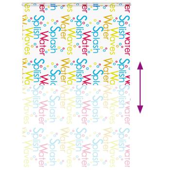 Duschrollo mit Kassette 150x240 cm Stoffbreite 146 cm