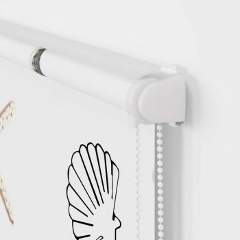 Duschrollo mit Kassette 110x240 cm Stoffbreite 106 cm