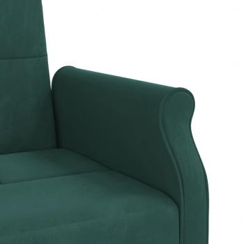 Schlafsofa mit Kissen Dunkelgrün Samt