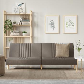ARDEBO.de - Schlafsofa Taupe Stoff