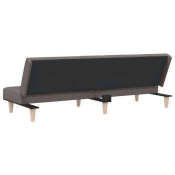 Schlafsofa Taupe Stoff