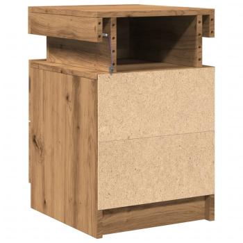 LED-Nachttisch Artisan-Eiche 35x39x55 cm Holzwerkstoff