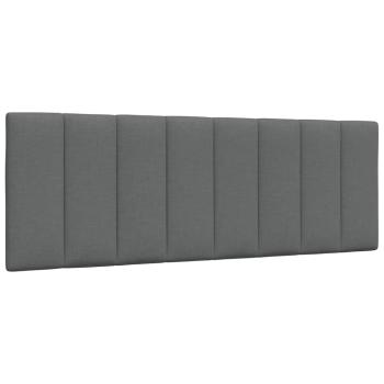 Bettgestell ohne Matratze Dunkelgrau 140x190 cm Stoff