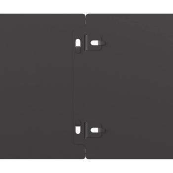 Rasenkanten 10 Stk. Schwarz 15x103 cm Kaltgewalzter Stahl