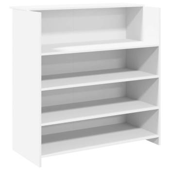 Empfangstheke Weiß 100x50x103,5 cm Holzwerkstoff