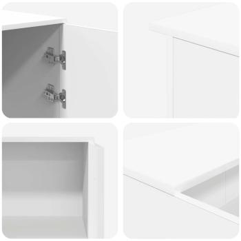 Empfangstheke Weiß 180x50x103,5 cm Holzwerkstoff