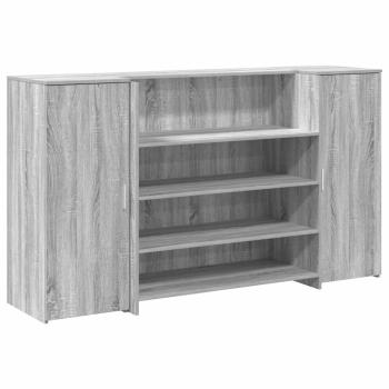 Empfangstheke Grau Sonoma 180x50x103,5 cm Holzwerkstoff