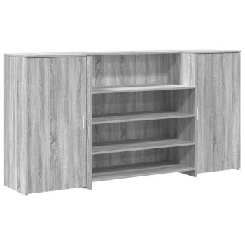 Empfangstheke Grau Sonoma 200x50x103,5 cm Holzwerkstoff