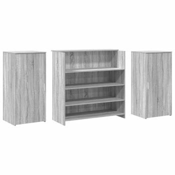 Empfangstheke Grau Sonoma 200x50x103,5 cm Holzwerkstoff
