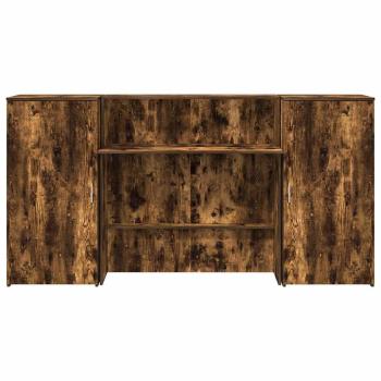 Empfangstheke Räuchereiche 200x50x103,5 cm Holzwerkstoff