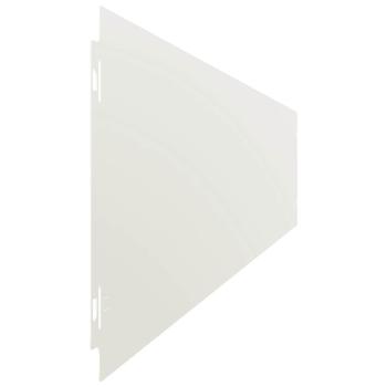 Rasenkanten 50 Stk. Weiß 15x103 cm Kaltgewalzter Stahl