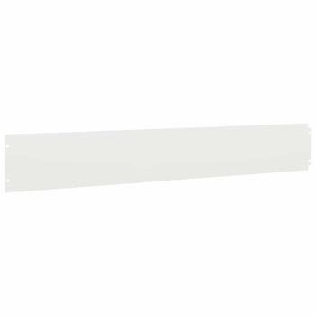 Rasenkanten 50 Stk. Weiß 15x103 cm Kaltgewalzter Stahl