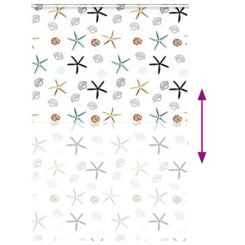 Duschrollo mit Kassette 150x240 cm Stoffbreite 146 cm