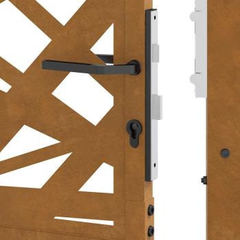 Gartentor 105x105 cm Wetterfester Stahl Lichtdesign