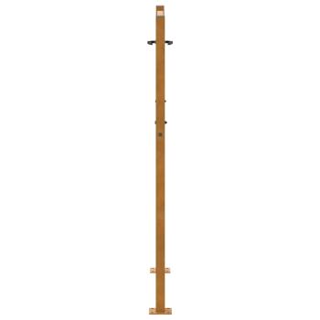 Gartentor 105x130 cm Wetterfester Stahl Wellen-Design