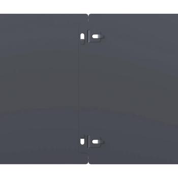 Rasenkanten 10 Stk. Anthrazit 20x103 cm Kaltgewalzter Stahl