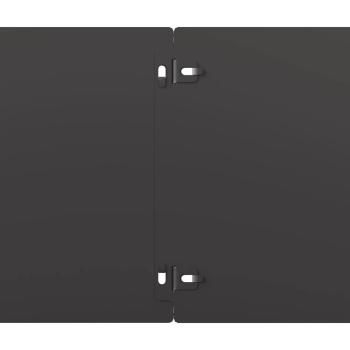 Rasenkanten 10 Stk. Schwarz 20x103 cm Kaltgewalzter Stahl