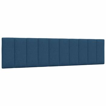 Bettgestell ohne Matratze Blau 200x200 cm Stoff