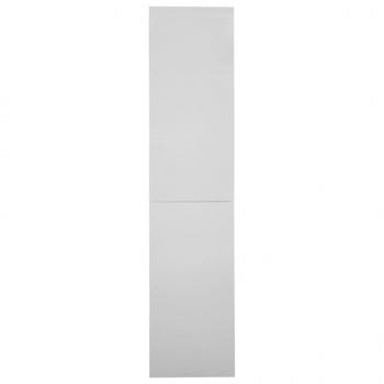 Büroschrank mit Schiebetür Hellgrau 90x40x180 cm Stahl
