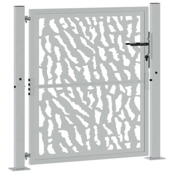 Gartentor 105x105 cm Wetterfester Stahl Spurendesign