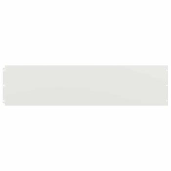 Rasenkanten 10 Stk. Weiß 25x103 cm Kaltgewalzter Stahl