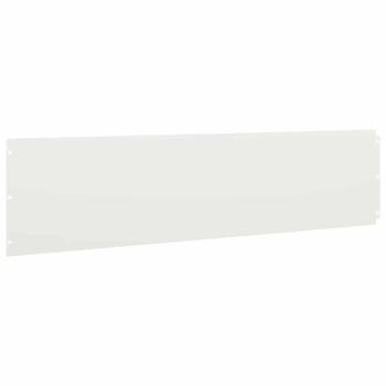 Rasenkanten 10 Stk. Weiß 25x103 cm Kaltgewalzter Stahl