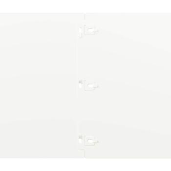 Rasenkanten 10 Stk. Weiß 25x103 cm Kaltgewalzter Stahl