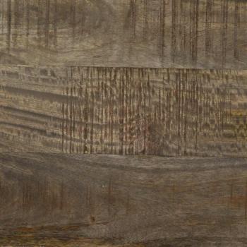 Nachttisch Hellgrau 40x33x46 cm Massivholz Mango