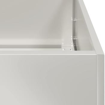 Pflanzkübel 120x80x80 cm Edelstahl