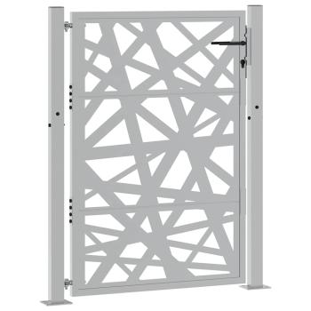 Gartentor 105x130 cm Wetterfester Stahl Lichtdesign