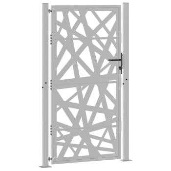 Gartentor 105x180 cm Wetterfester Stahl Lichtdesign