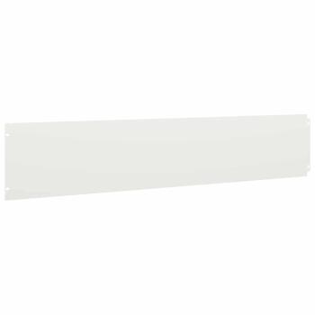 Rasenkanten 10 Stk. Weiß 20x103 cm Kaltgewalzter Stahl