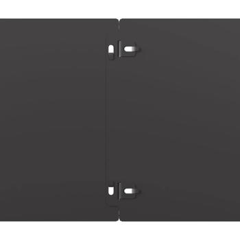 Rasenkanten 30 Stk. Schwarz 20x103 cm Kaltgewalzter Stahl